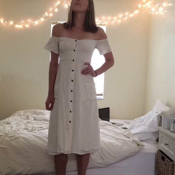 ❗️MOVING SALE❗️Nasty Gal Off-the-shoulder Dress - Picture 2 of 5